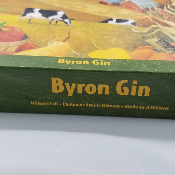 The Gallery Midwest Fall Byron Gin Jigsaw Puzzle 1000 Piece Cows Farm Autumn - Picture 8 of 8